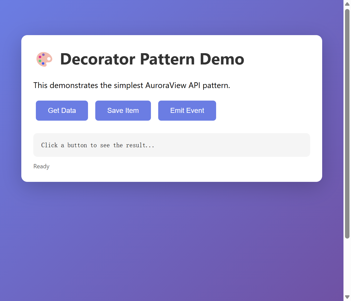 Simple Decorator Pattern Example
